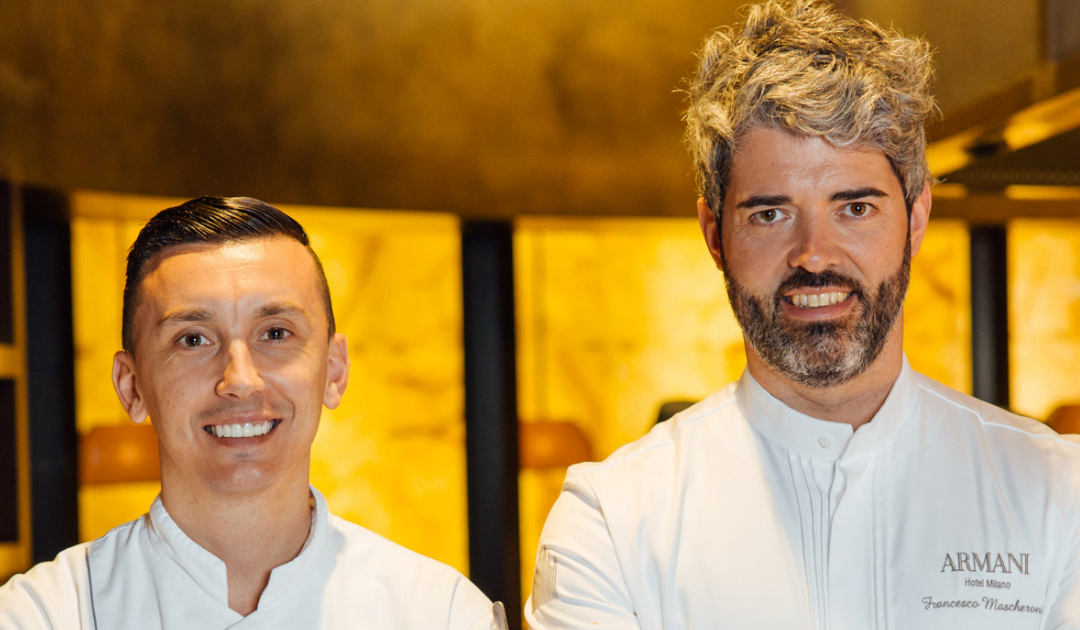 Armani/Ristorante Milano e Dubai: la cena a quattro mani di Francesco Mascheroni e Giovanni Papi